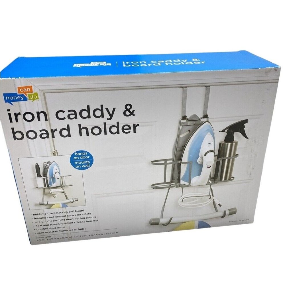 Iron Caddy and Iron Board Holder - Hangs - Heat resistant